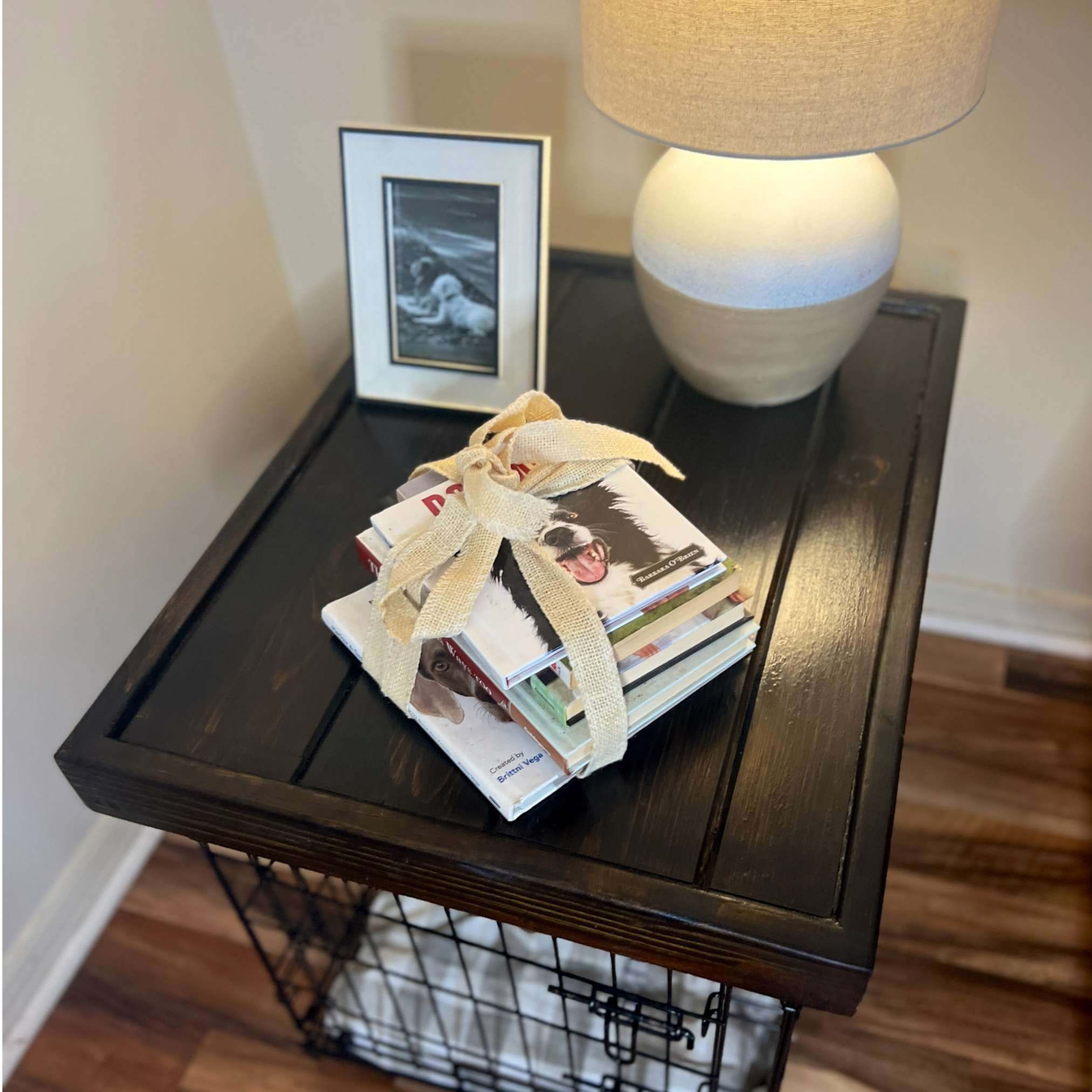 wooden crate topper, wooden kennel topper, dog crate table, dog kennel table, dog crate cover, dog crate furniture, dog crate end table, dog kennel furniture, dog bed furniture, wooden dog furniture, wood table dog crate, wooden dog kennel furniture, pet furniture wood pet furniture