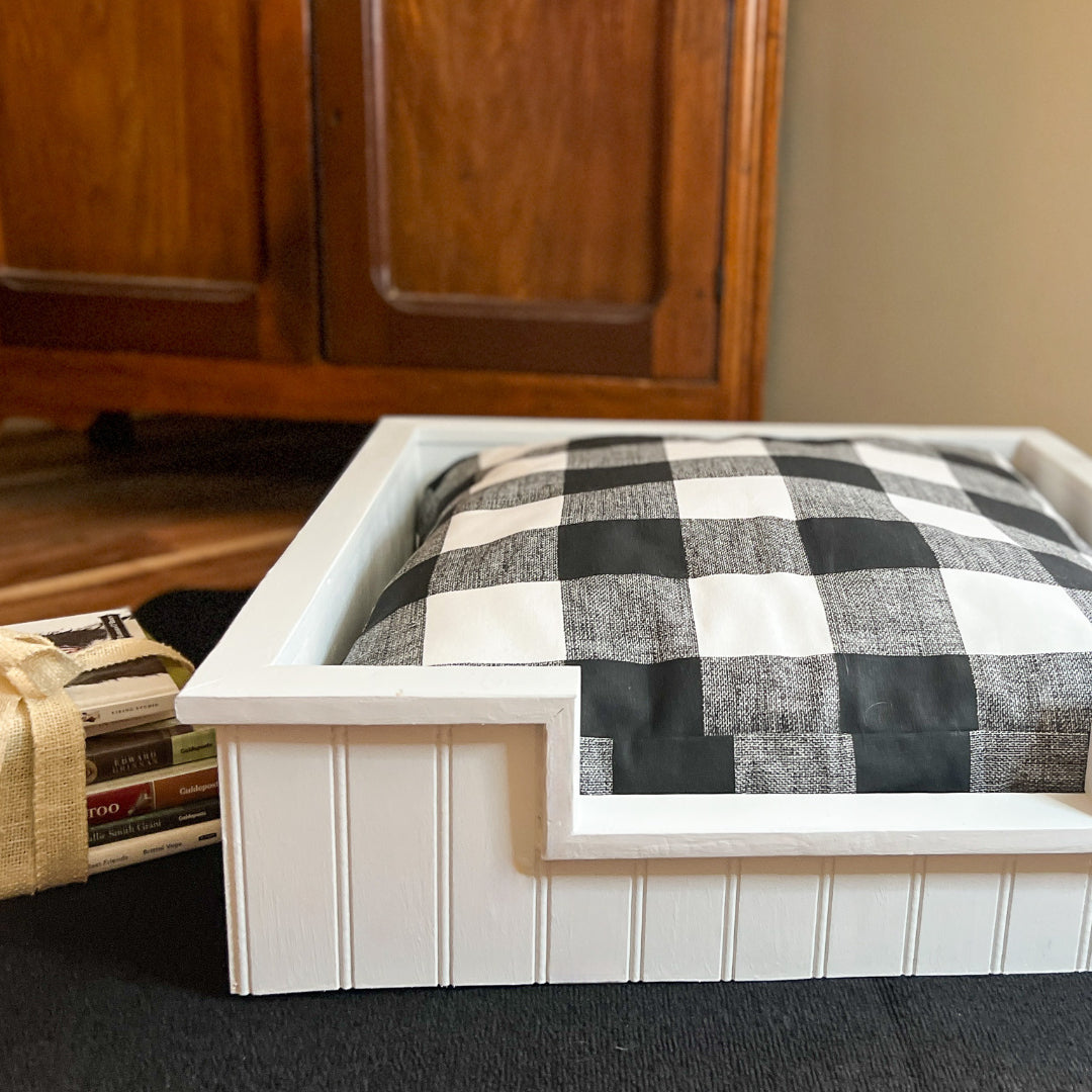 Shiplap Wooden Dog Bed Frame