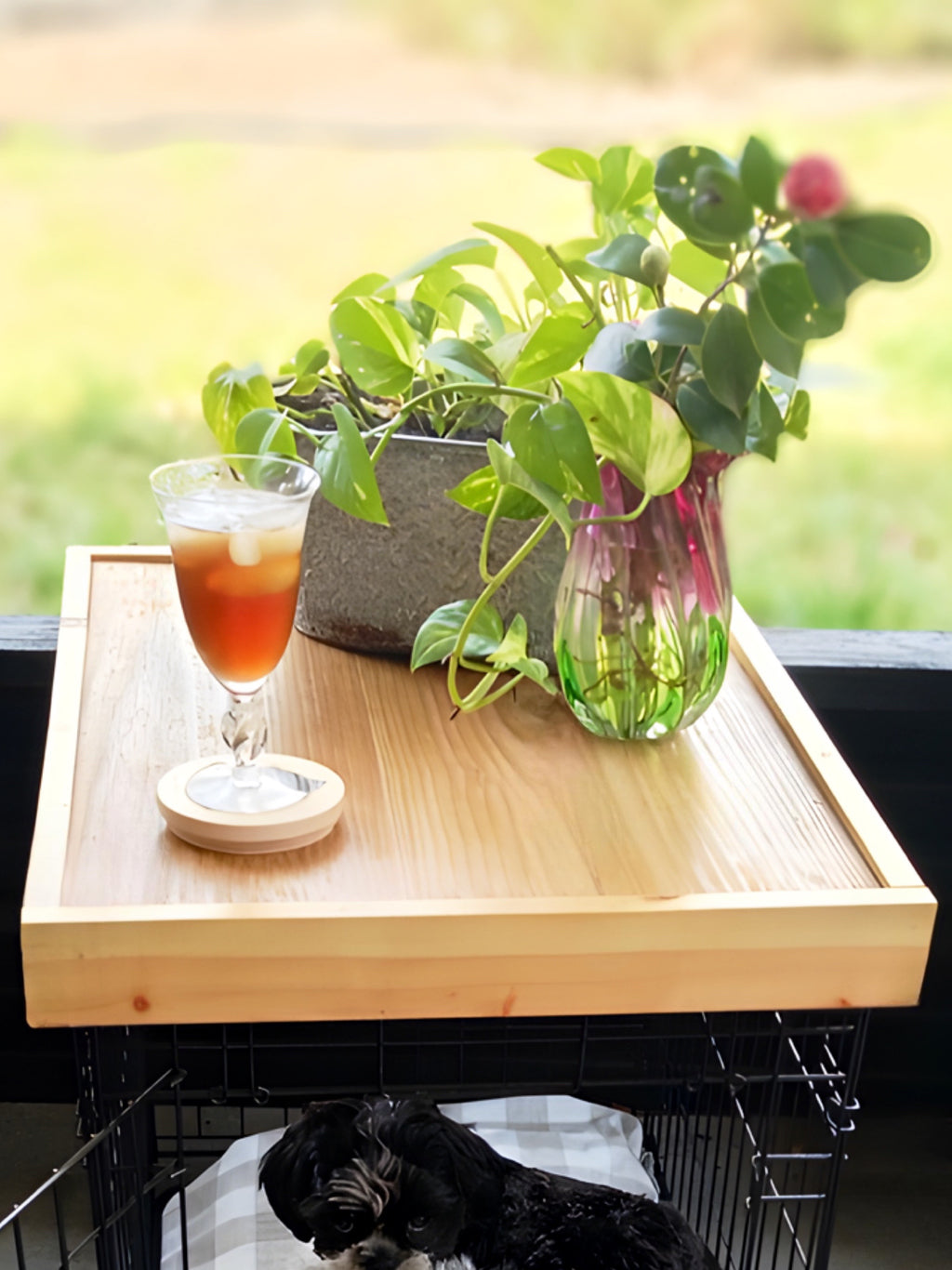 wooden crate topper, wooden kennel topper, dog crate table, dog kennel table, dog crate cover, dog crate furniture, dog crate end table, dog kennel furniture, dog bed furniture, wooden dog furniture, wood table dog crate, wooden dog kennel furniture, pet furniture wood pet furniture