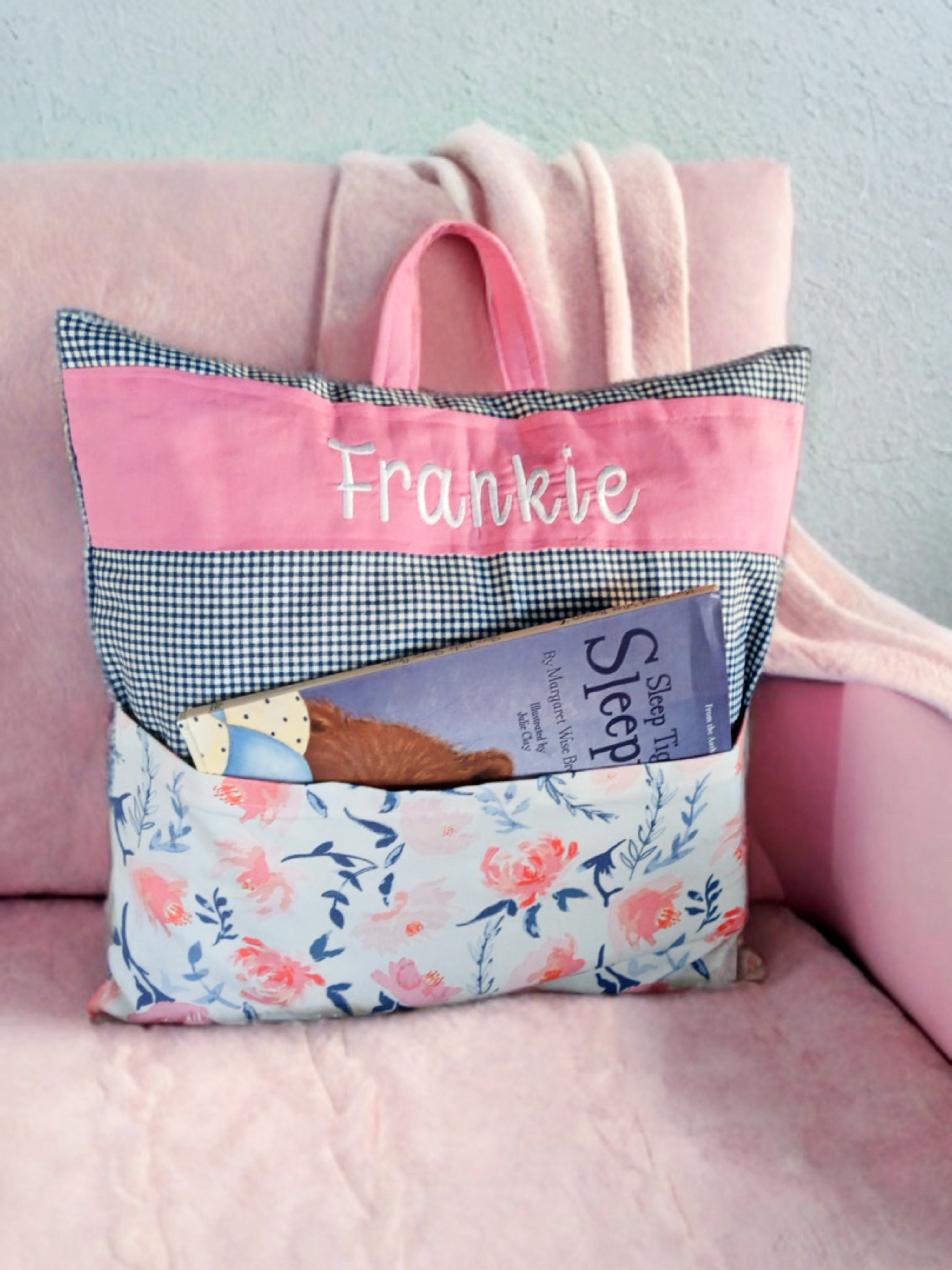 reading pillow, Personalized Child gift, pillow with book pocket, Child's Pillow with name,  book pillow with handle,  custom kid's pillow, custom childs pillow, custom gift for child,  reading pillow with pocket, reading pillow for kids, pocket reading pillow